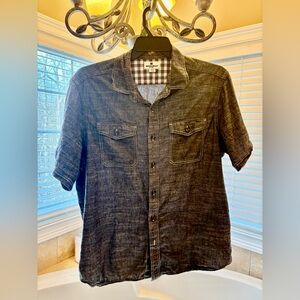 Woolrich Dark Gray Button Down Shirt XL Casual Outdoor Classic